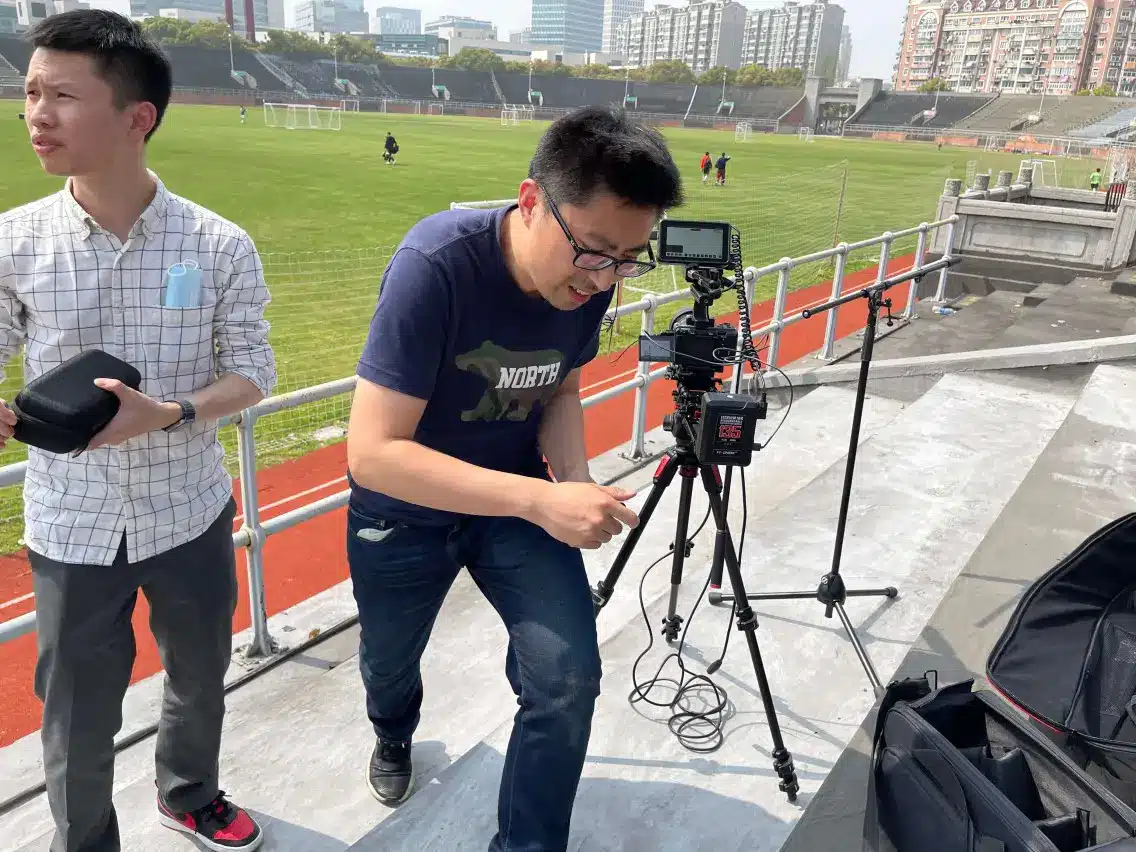 Filming in Las Vegas